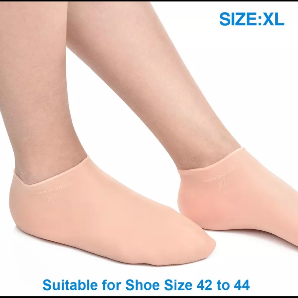 Silicone Socks Moisturizing Gel Heel Remove Crack Non-slip Foot Care Protector